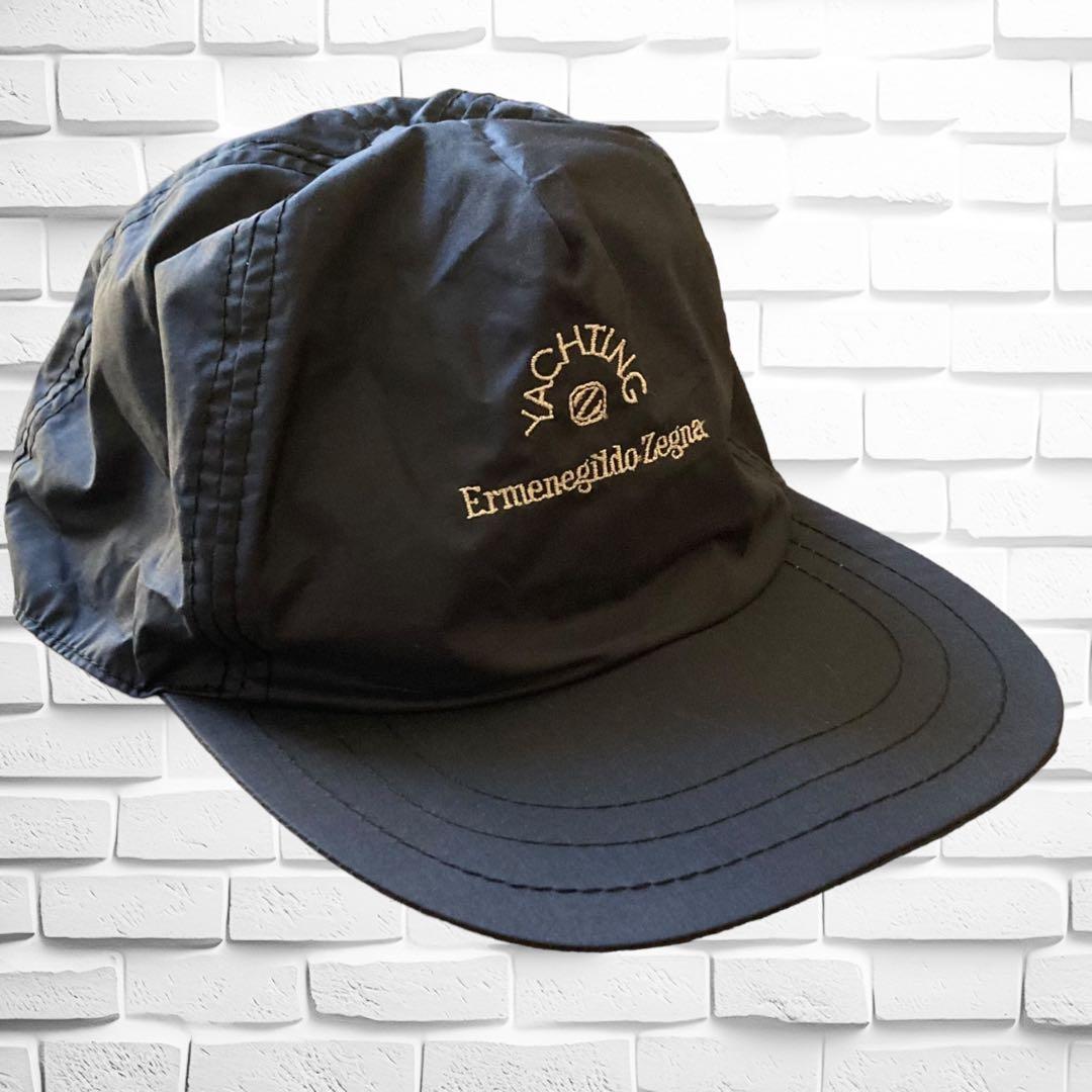 イタリア製】エルメネジルドゼニア・YACHTING キャップ 希少 ネイビー