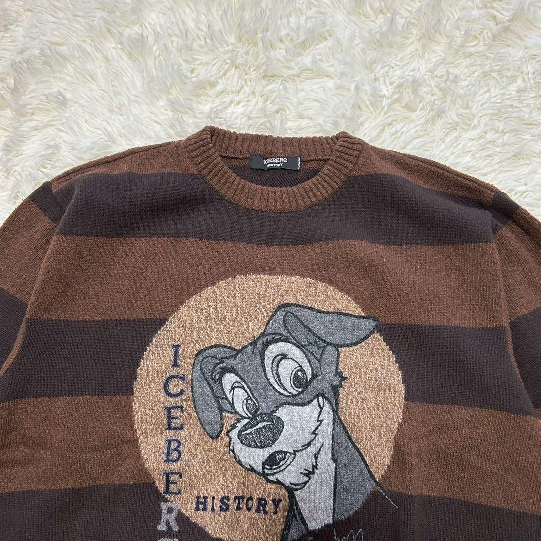 ICEBERG HISTORY ディズニーウール100 ニット イタリア製 茶M - メルカリ