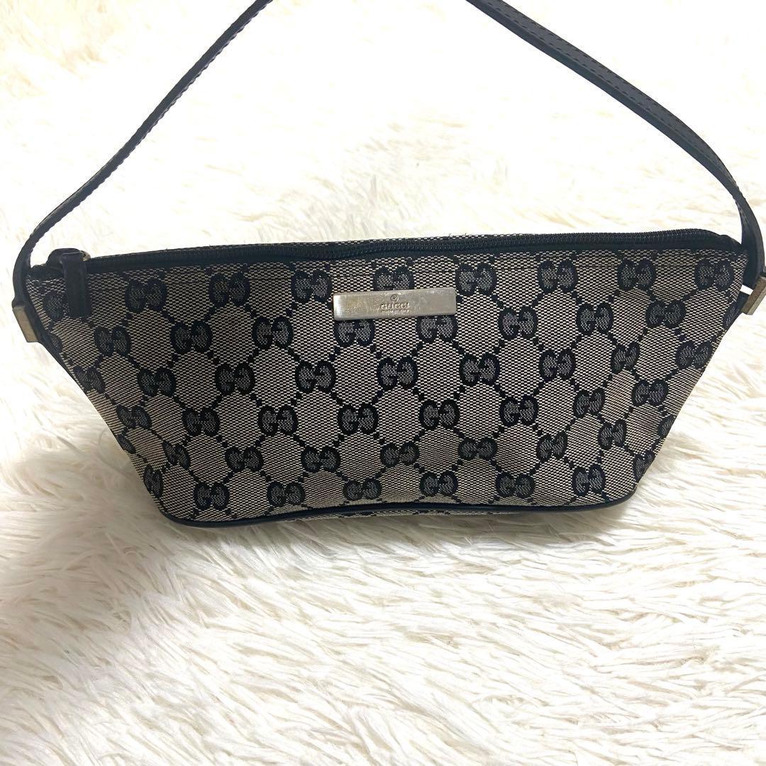 GUCCI グッチ アクセサリーポーチ ハンドバッグ GGキャンバス GUCCI グッチ アクセサリーポーチ バッグ GGキャンバス 039ブラックの