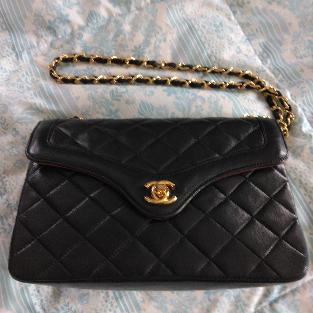美品　CHANEL ショルダーバッグ 黒 キルティング レザー ゴールドチェーン 楽天市場】【中古】新品同様 シャネル ミニ チェーン クラッチ