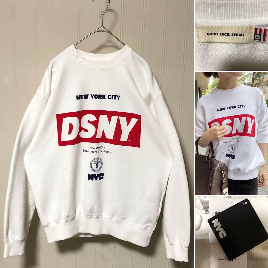 完売品❗️GOOD ROCK SPEED NYC コラボ スウェット 白 GOOD ROCK SPEED（グッドロックスピード） トレーナー スウェット