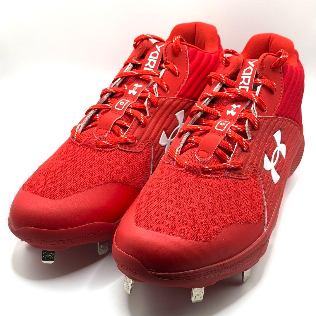 ド*ー様 【新品】アンダーアーマー UA 野球 スパイクシューズ メンズ 赤 2 2026年最新】野球スパイク アンダーアーマー 赤の人気アイテム - メルカリ