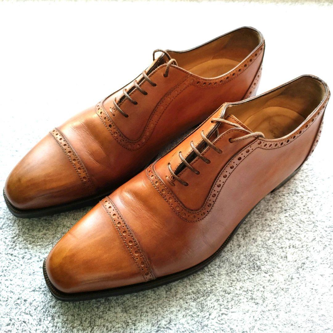 ★美品★トレーディングポストbyアルマス【24.5cm】セミブローグ　茶色