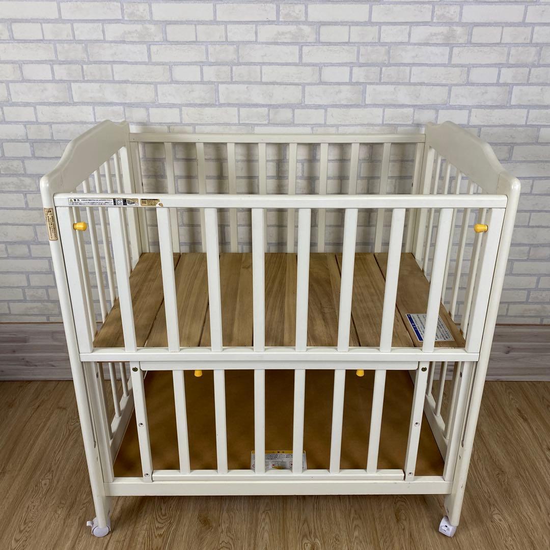 カトージ ベビーベッド ミニサイズ 60×90 カトージ ミニベビーベッド ハイタイプ（プチホワイト）【内寸：60