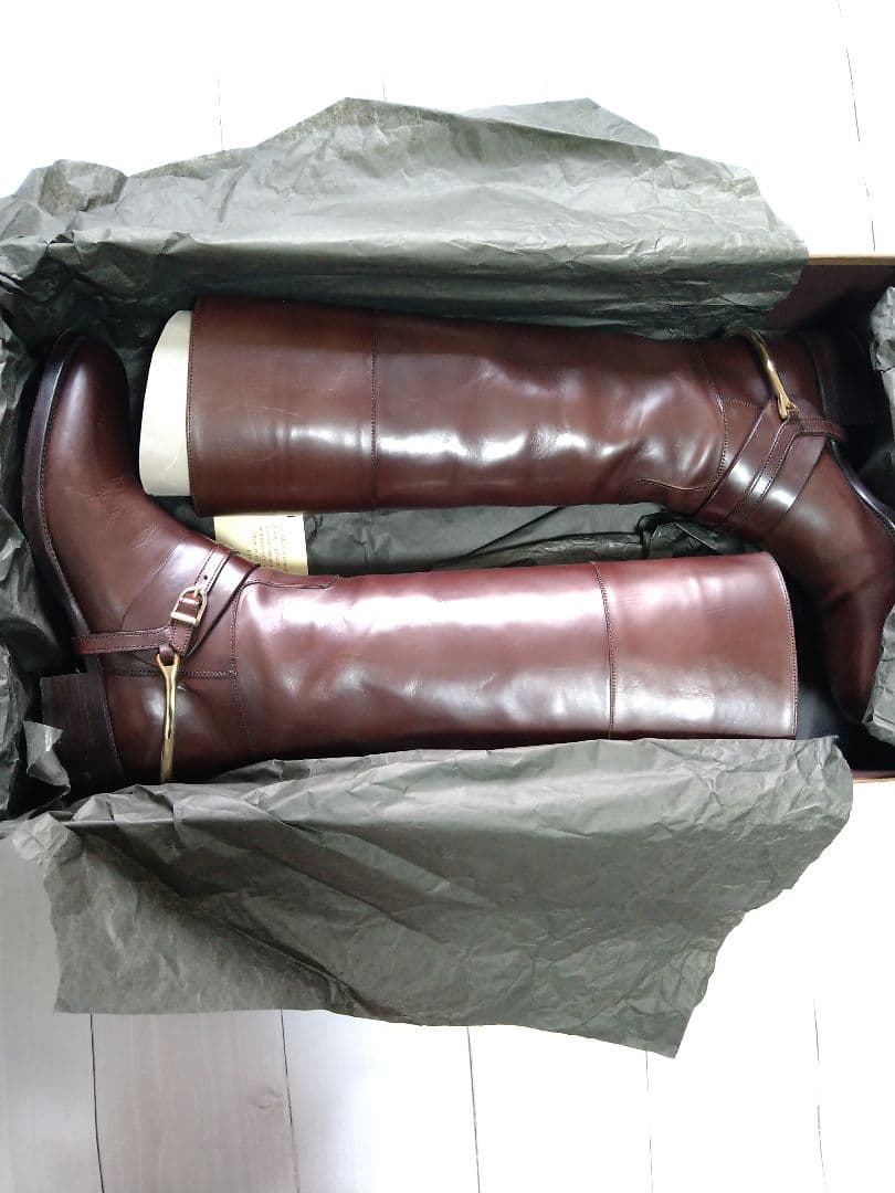 サルトル SARTORE バックル ベルト ロングブーツ ブラウン