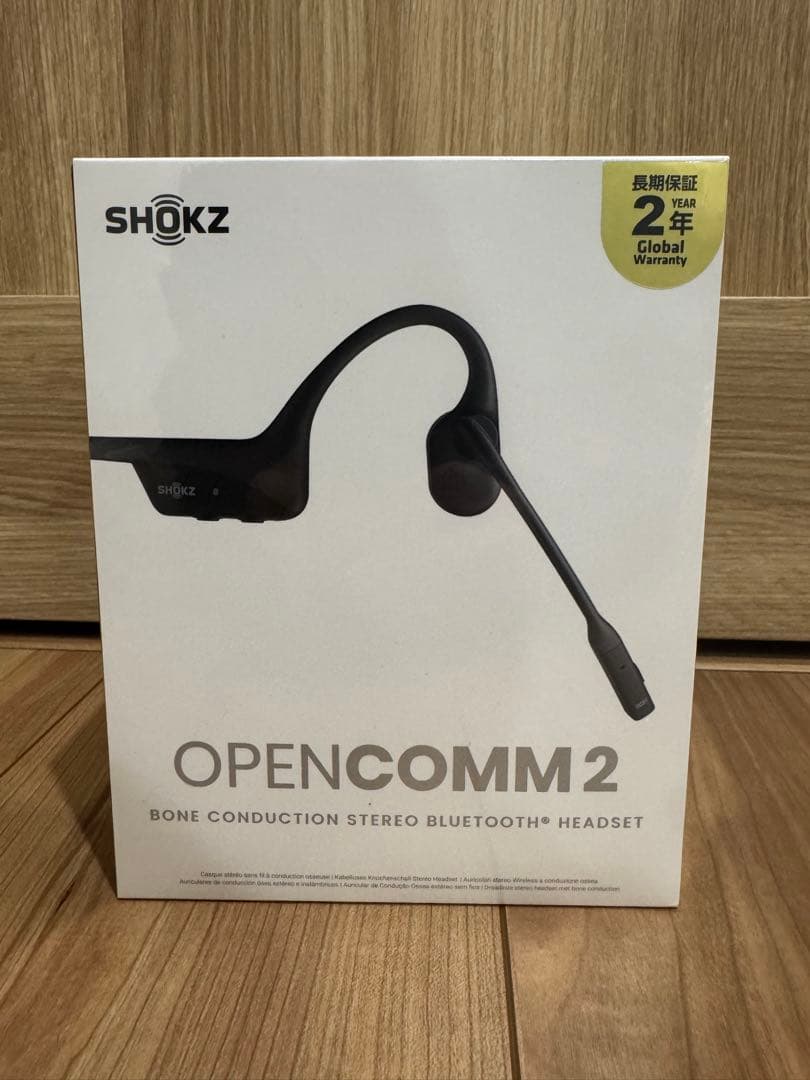 【新品未開封】SHOKZ OPENCOMM2 ブラック　Bluetooth ⑤ Amazon.com: Shokz OpenComm2 UC Bone Conduction Bluetooth Headset