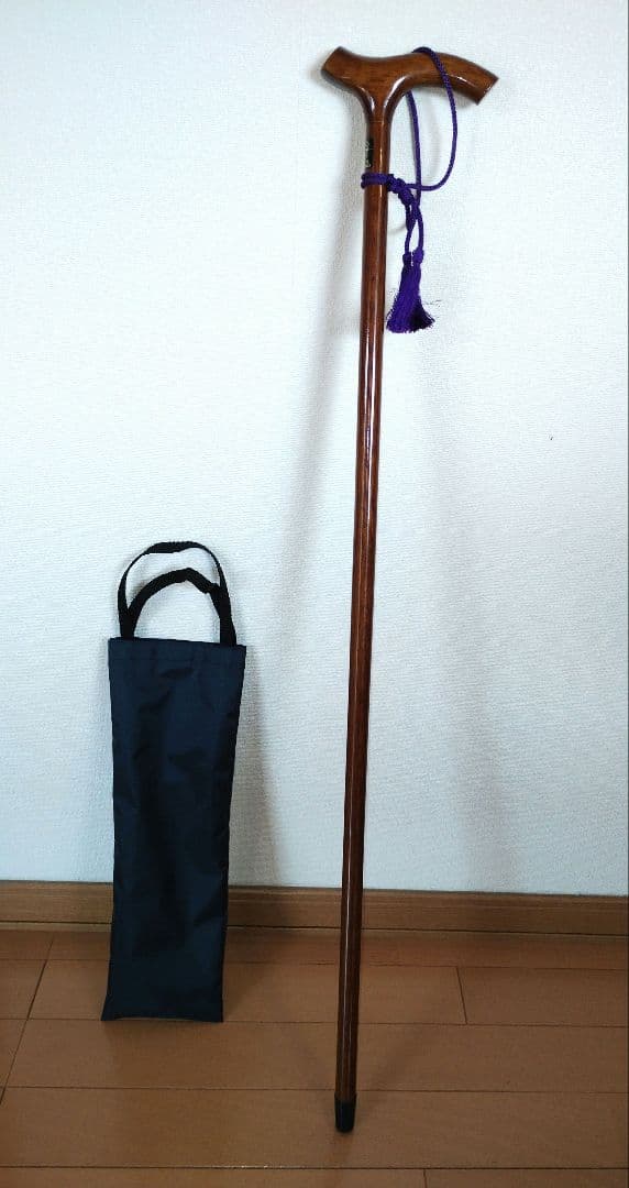 値下げ★新品★Cherry Mountain 木製ステッキ３つ折り　杖 カーボン＆アルミステッキ K-3 ブラック・レッド・パープル・ブラウン