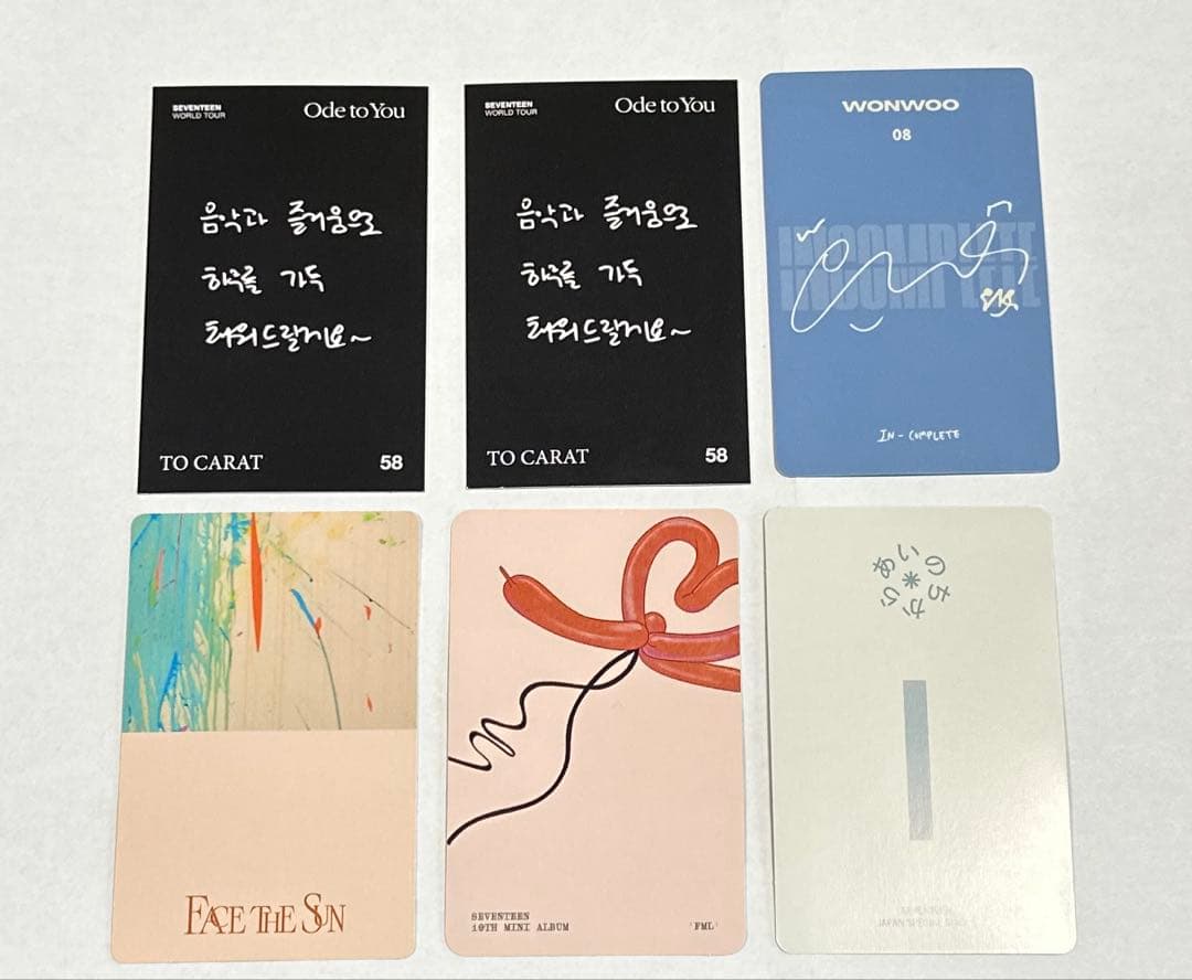 SEVENTEEN ウォヌ トレカ セット - メルカリ