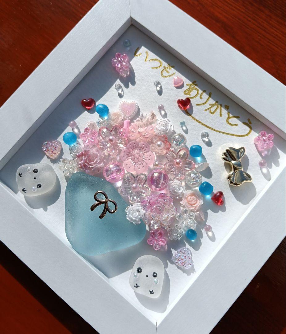 ❤️いつもありがとう❤️シマエナガ❤️感謝をこめて❤️シーグラス