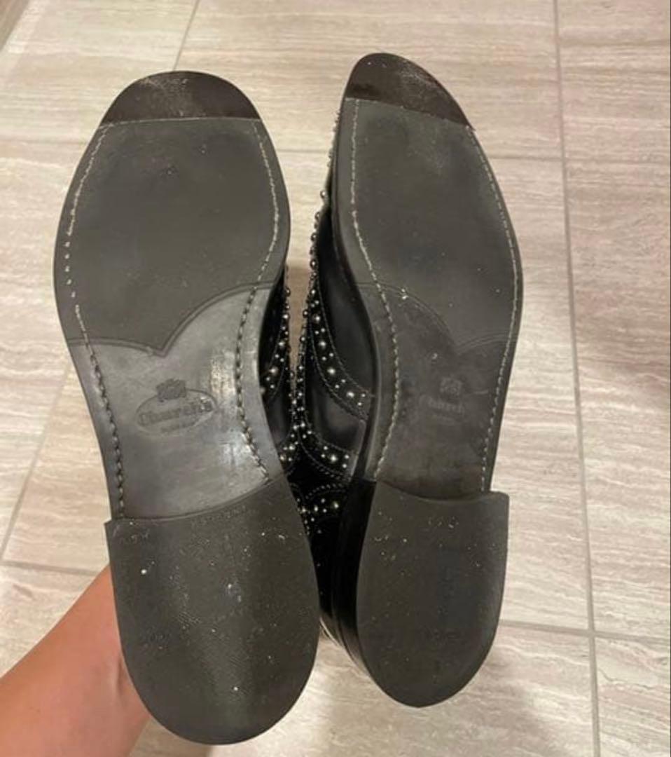 church's チャーチ スタッズ 37サイズ 靴袋付き - メルカリ