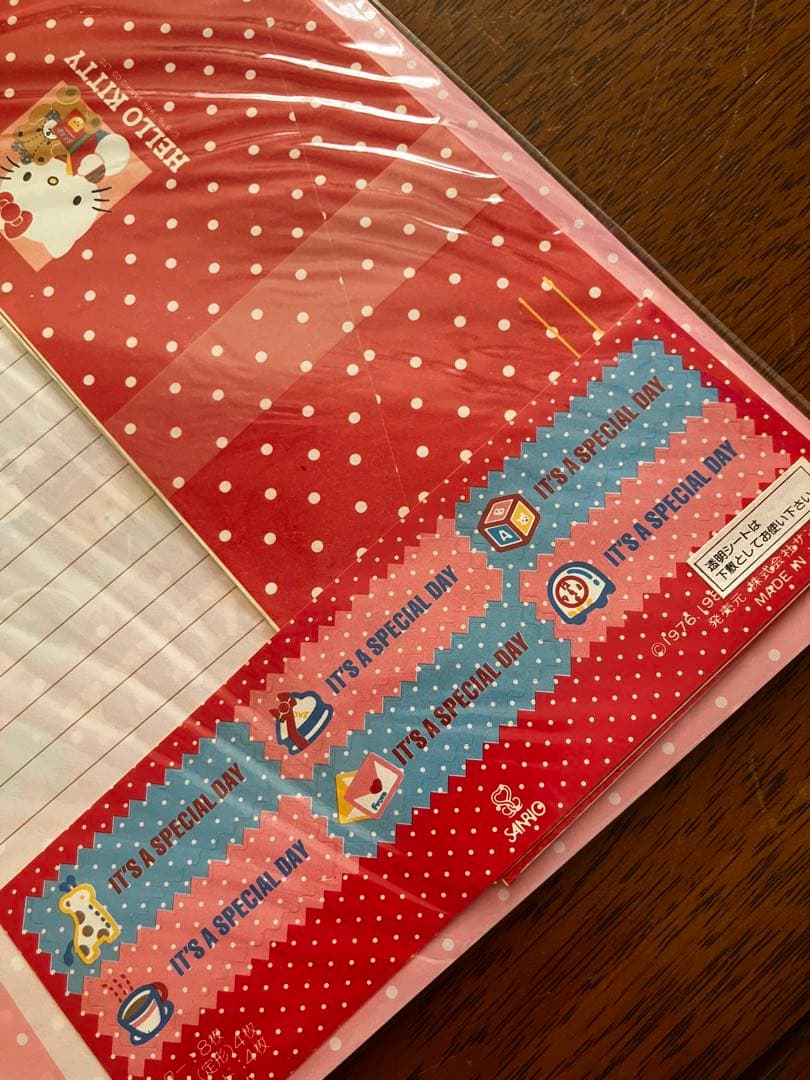 1986年製サンリオ ハローキティ レターセット2点 未使用 昭和レトロ