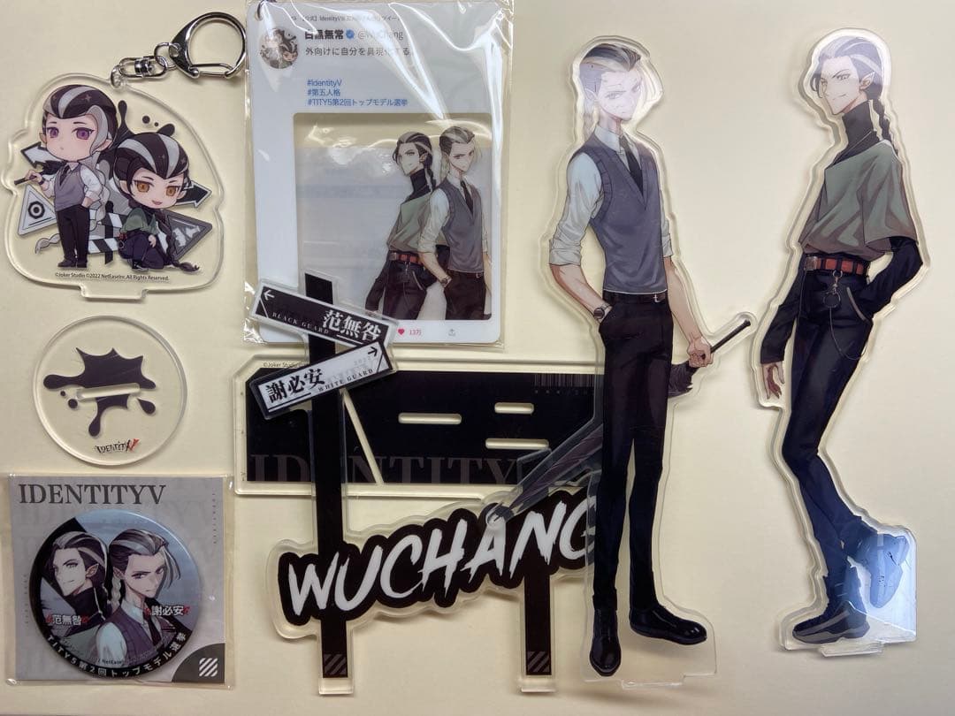 第五人格 白黒無常 夏コミ コミケ C100 アクスタ アクキー 缶バッジ