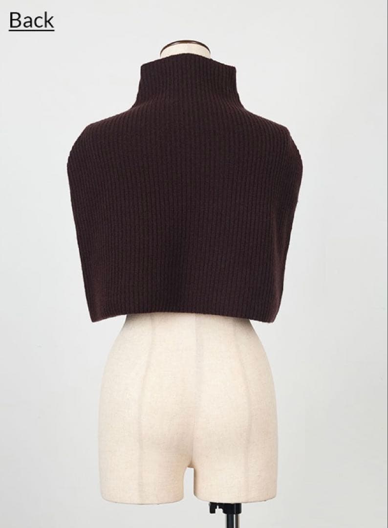 【新品・未使用‼️】NbyNaVY 東原亜紀　リブスヌード フリーサイズ　ブラウン