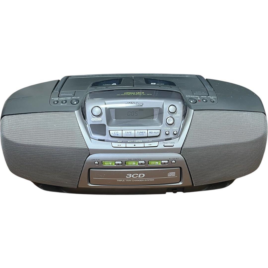 Victor ビクター 3 CD コンパクト オーディオ カセット デッキ - メルカリ