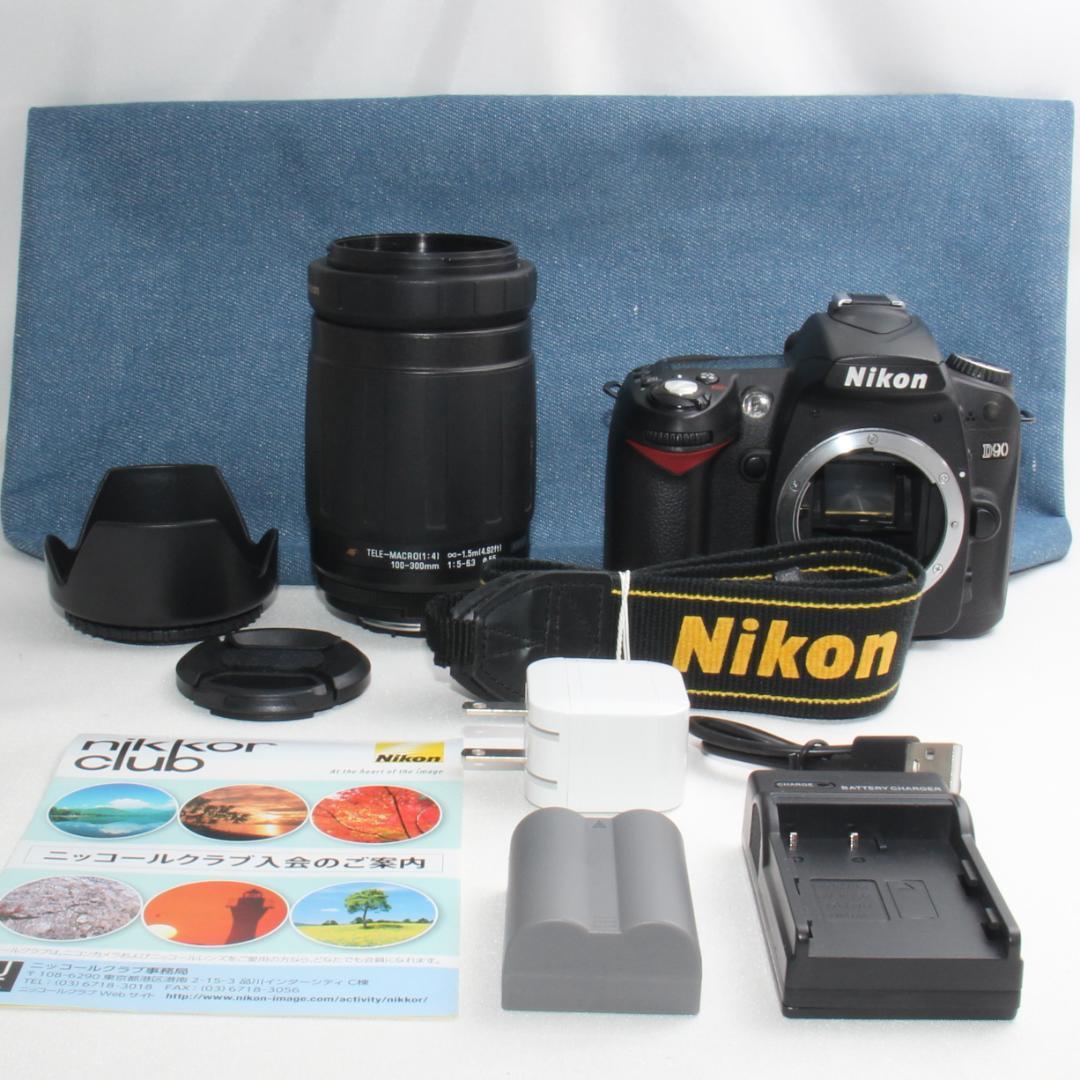 ❤️新品バッグ付き❤️Nikon D90 超望遠 300mm レンズセット