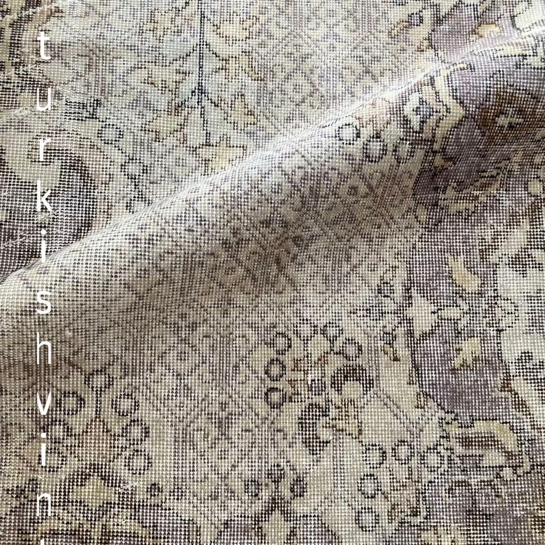 3m超ロング／76×297 グレー　メダリオンランナー　トルコヴィンテージラグ 3m超ロング／76×297 グレー メダリオンランナー トルコヴィンテージラグ