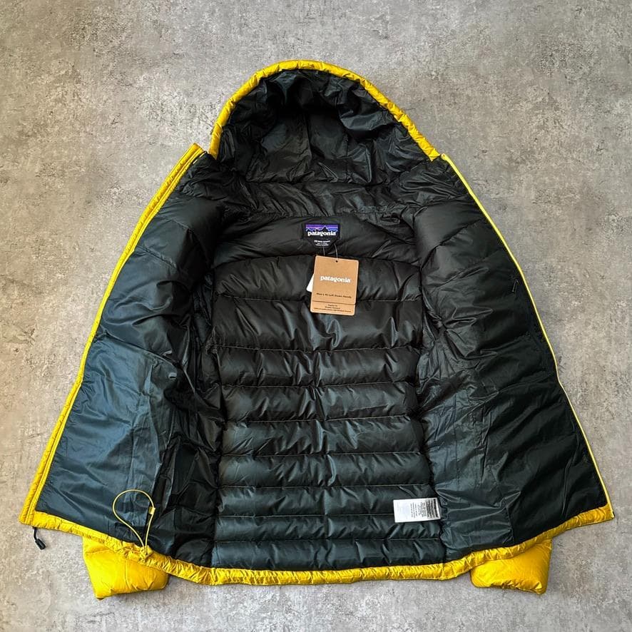 新品 パタゴニア ハイロフト ダウンセーターフーディ XS イエロー SULY