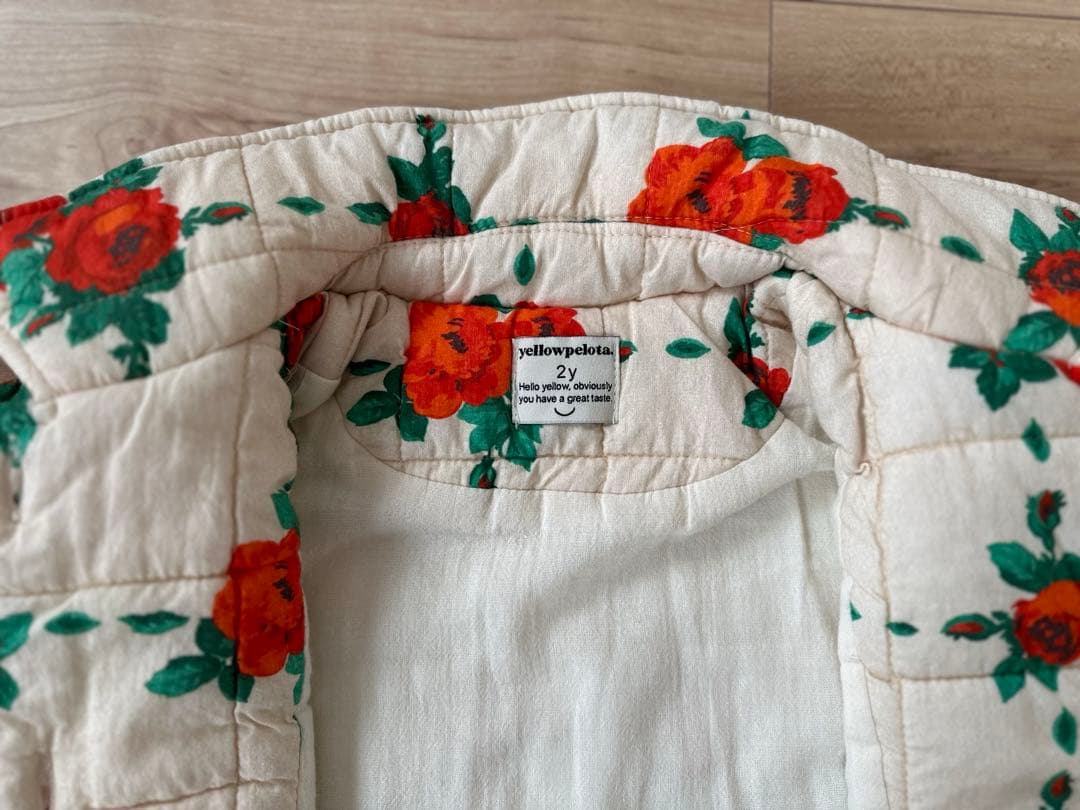 美品】yellowpelota 花柄 キルティングコート 2y - メルカリ