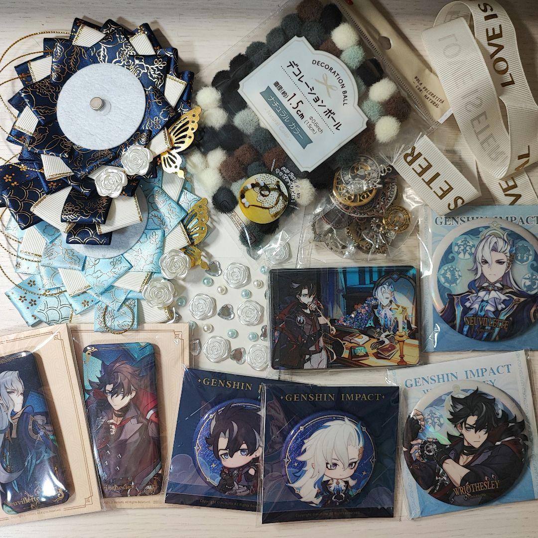 原神 リオセスリ ヌヴィレット 痛バ 星光からの手紙 PV 缶バッジ