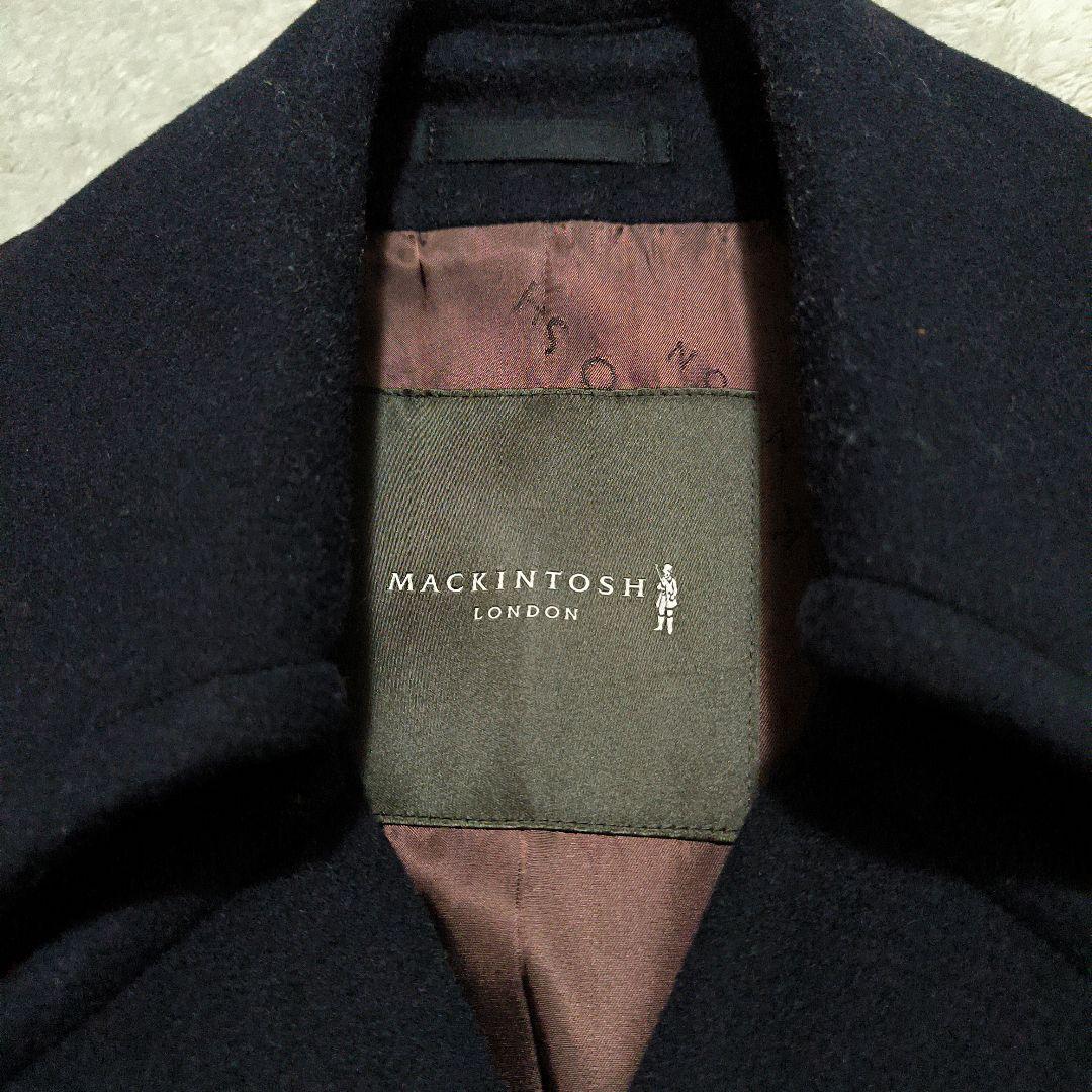 最終値下げ 極美品 マッキントッシュ ネイビー ダブルブレスト ウール