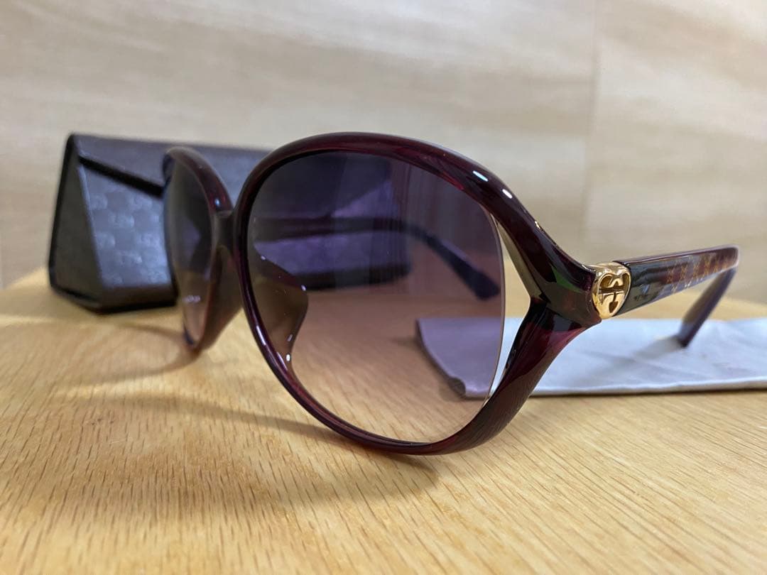 GUCCI パープル サングラス ケース付き 楽天市場】GUCCI グッチ サングラス ブラウングラデーション パープル