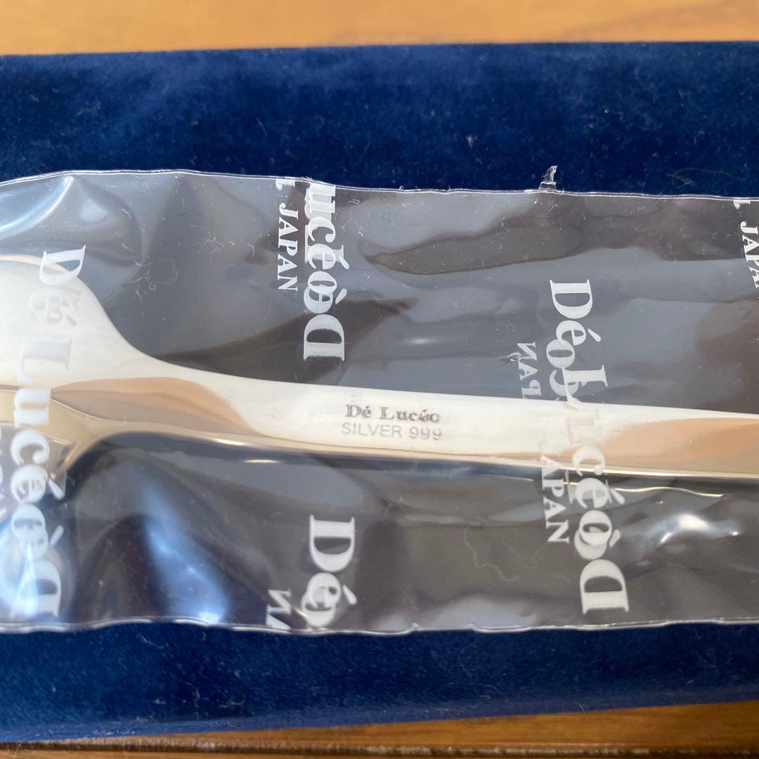 ☆新品未使用☆ 純銀 Dé Lucéo デ・ルセー ベビーカトラリー スプーン