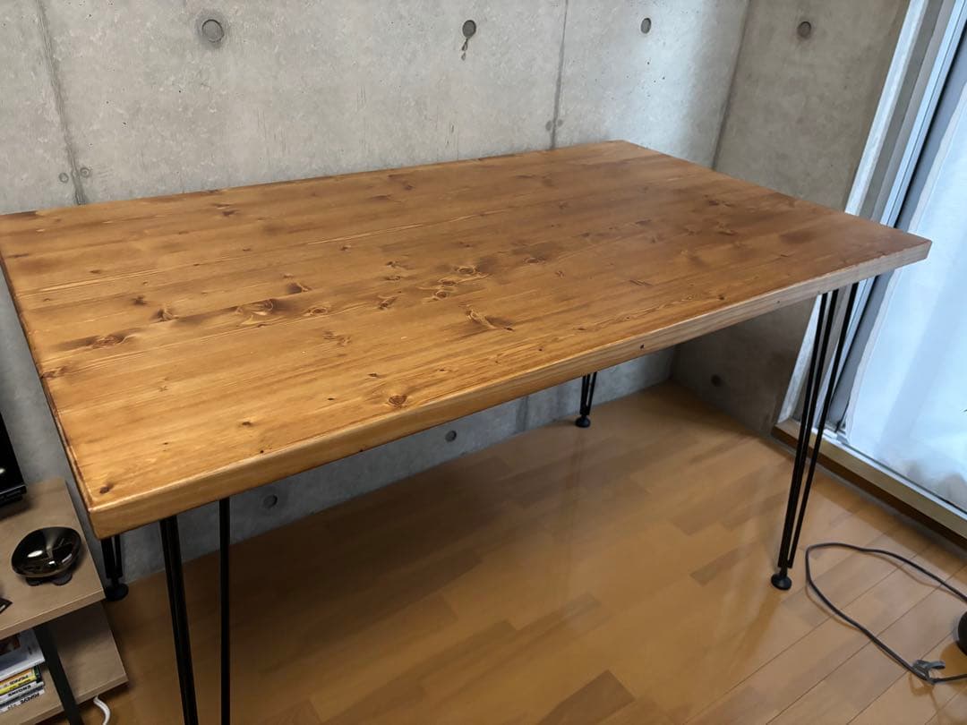 LOWYA ロウヤ ダイニングテーブル　70cm ✖︎120cm ライトブラウン LOWYA（ロウヤ） ダイニングセット 120cm ラタン調チェア 4人掛け 5点