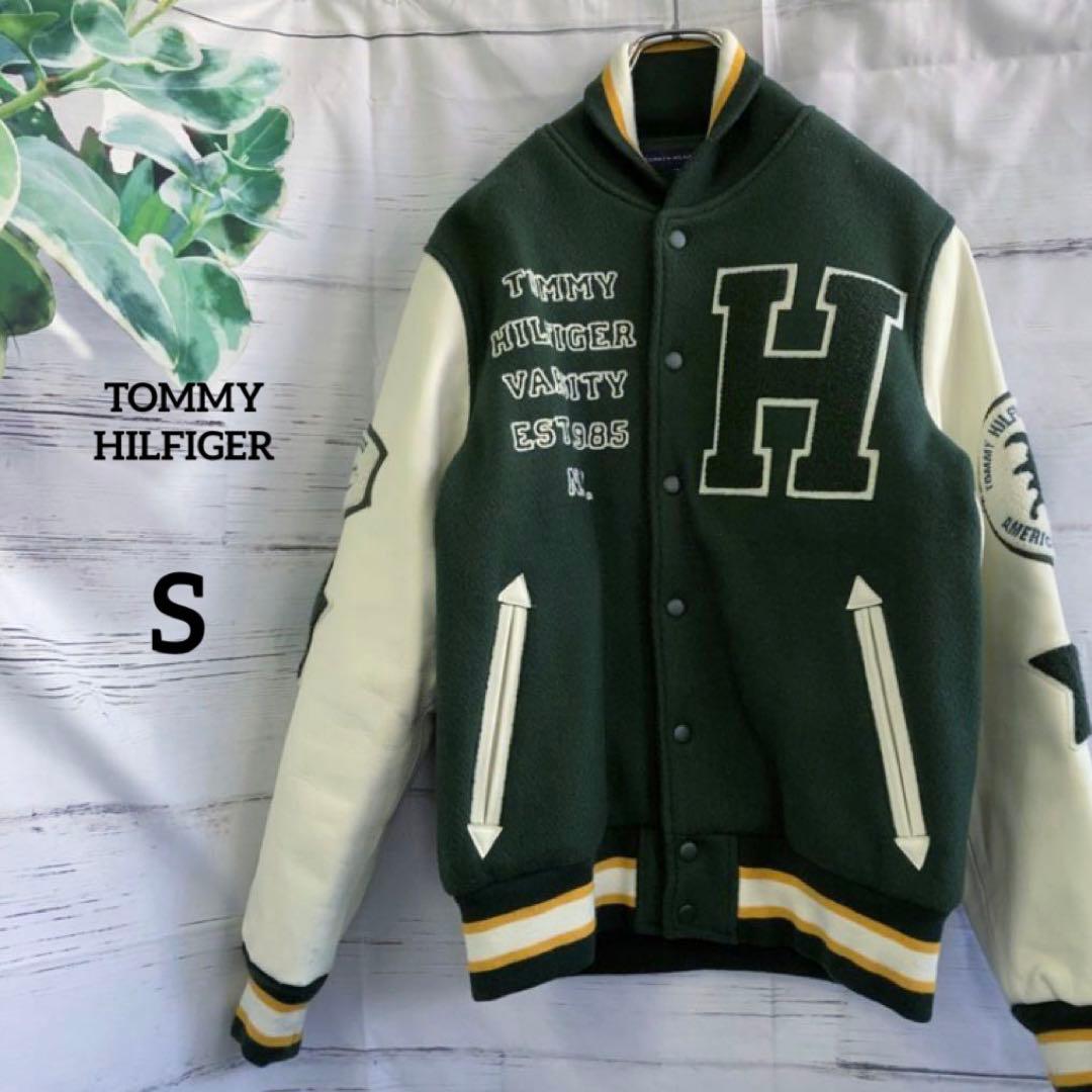 トミーヒルフィガー TOMMY HILFIGER スタジャン グリーン 牛革 - メルカリ