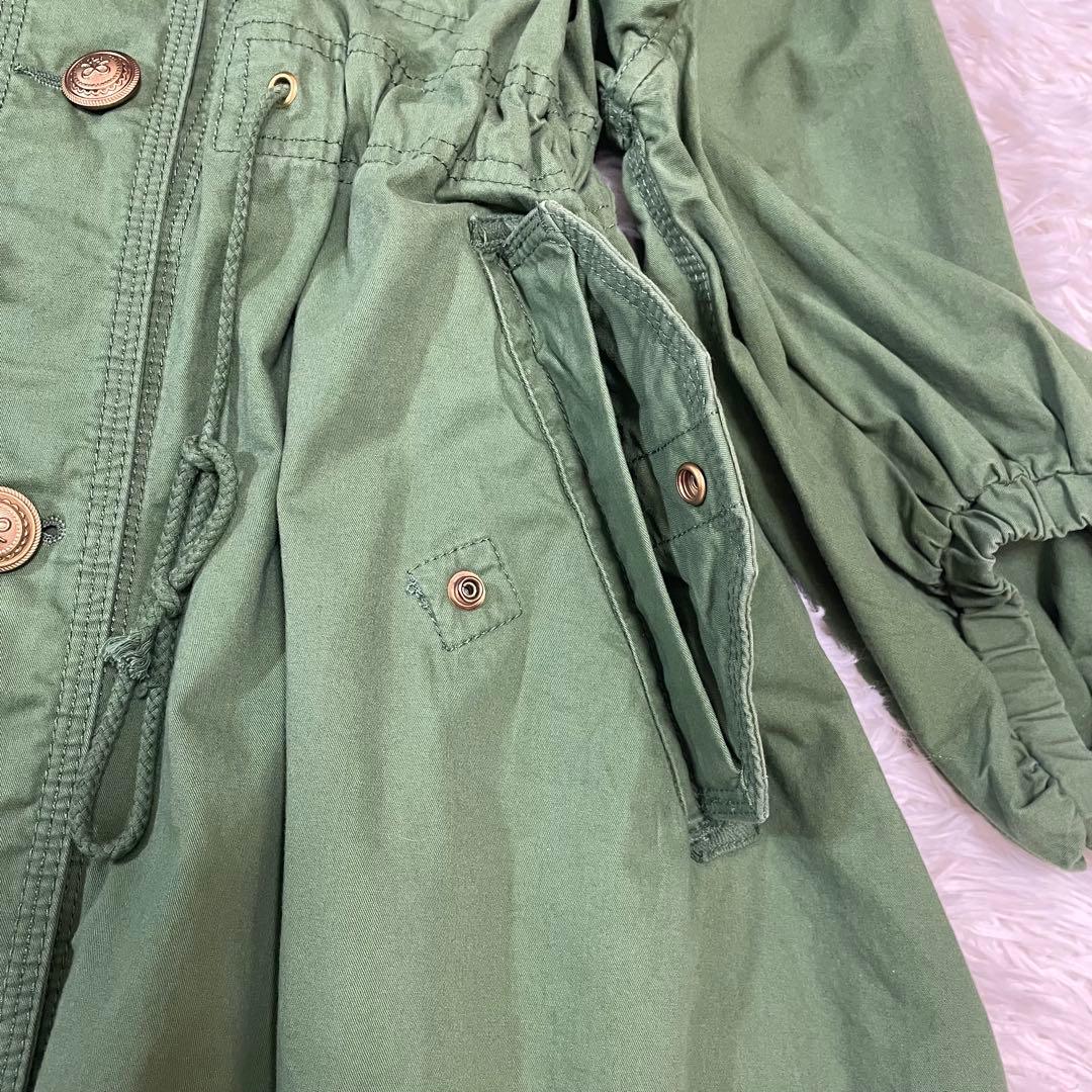 franche lippee ♡ワンピースコート レース フード 取外可 金釦