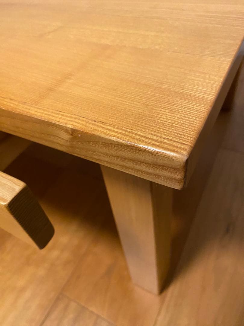 無印良品 MUJI タモ材 ローテーブル 天然木 廃盤