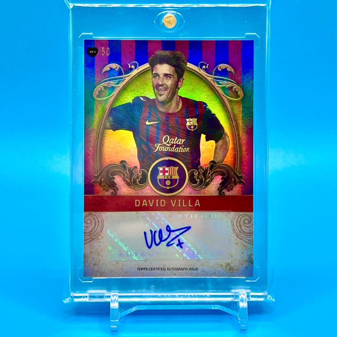 TOPPS DAVID VILLA ダビド ビジャ 直筆サイン 世界50枚限定 - メルカリ