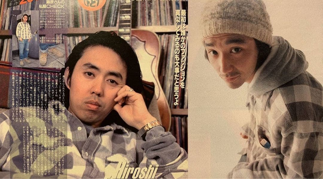 GOODENOUGH 藤原ヒロシ グッドイナフ ブロックチェック ネルシャツ A