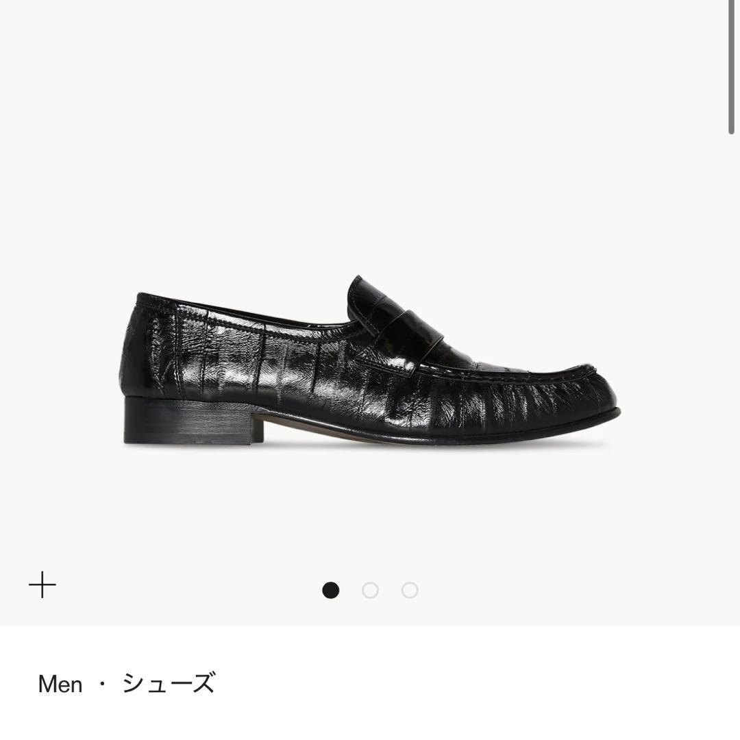 THE ROW ソフトローファー(イールスキン) THE ROW（ザ ロウ） Soft Loafer イールスキンレザー ローファー ＃37