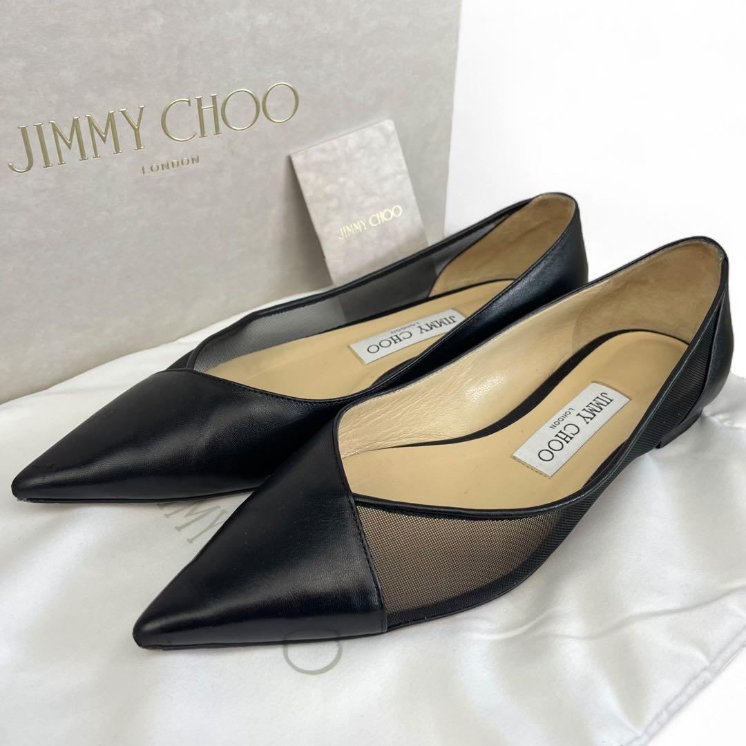 美品　ジミーチュウ　SAIA FLAT フラットシューズ レザー　メッシュ 楽天市場】Jimmy Choo ジミーチュウ パンプス ADE FLAT SZR レディース