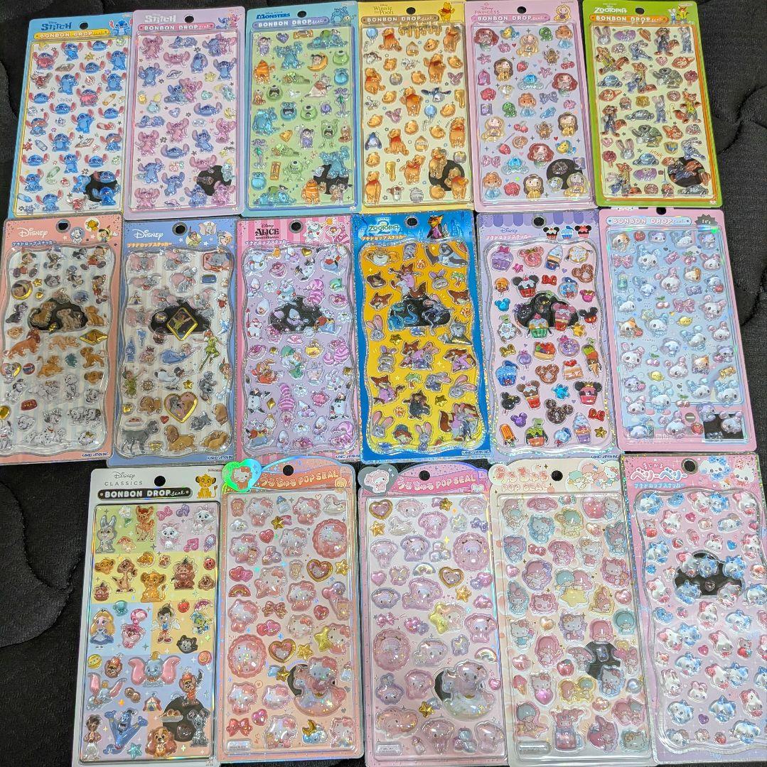 ✾24時間以内発送✾うるちゅるシール、プチドロップシール他シール計58枚 ヤマダモール | クラ125920 【サンリオキャラクターズ】うるちゅる