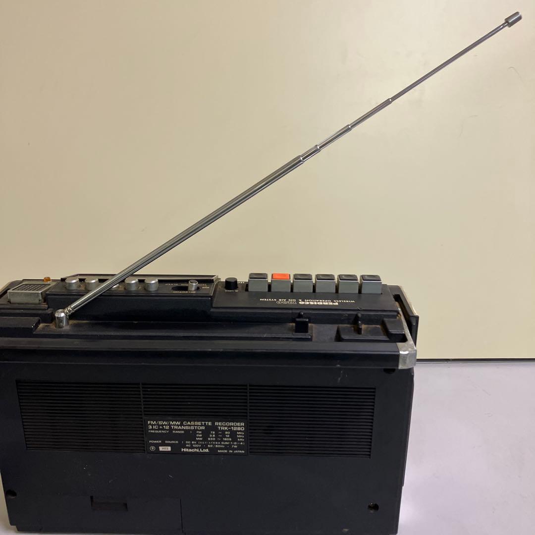 D-1 日立 HITACHI ラジカセ レトロ パディスコ TRK-1280 - メルカリ
