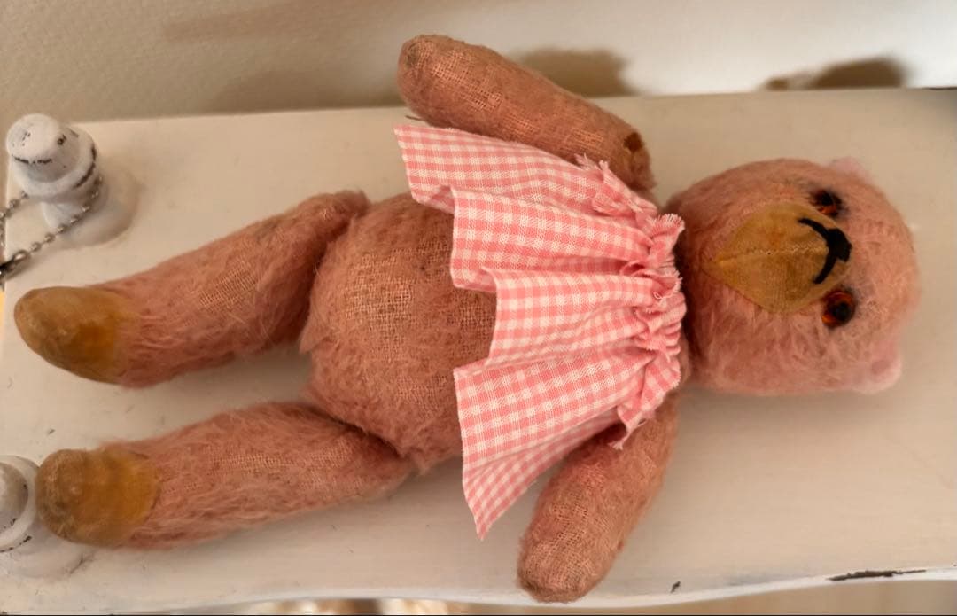 週末限定 ピンク ʕ•ᴥ•ʔ アンティークベア ミニベア ヴィンテージ