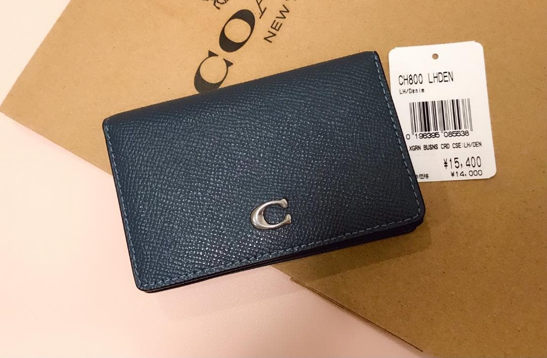 新品 coach ビジネス カード ケース デニム 公式】COACH – コーチ | エッセンシャル カード ケース・キルティング