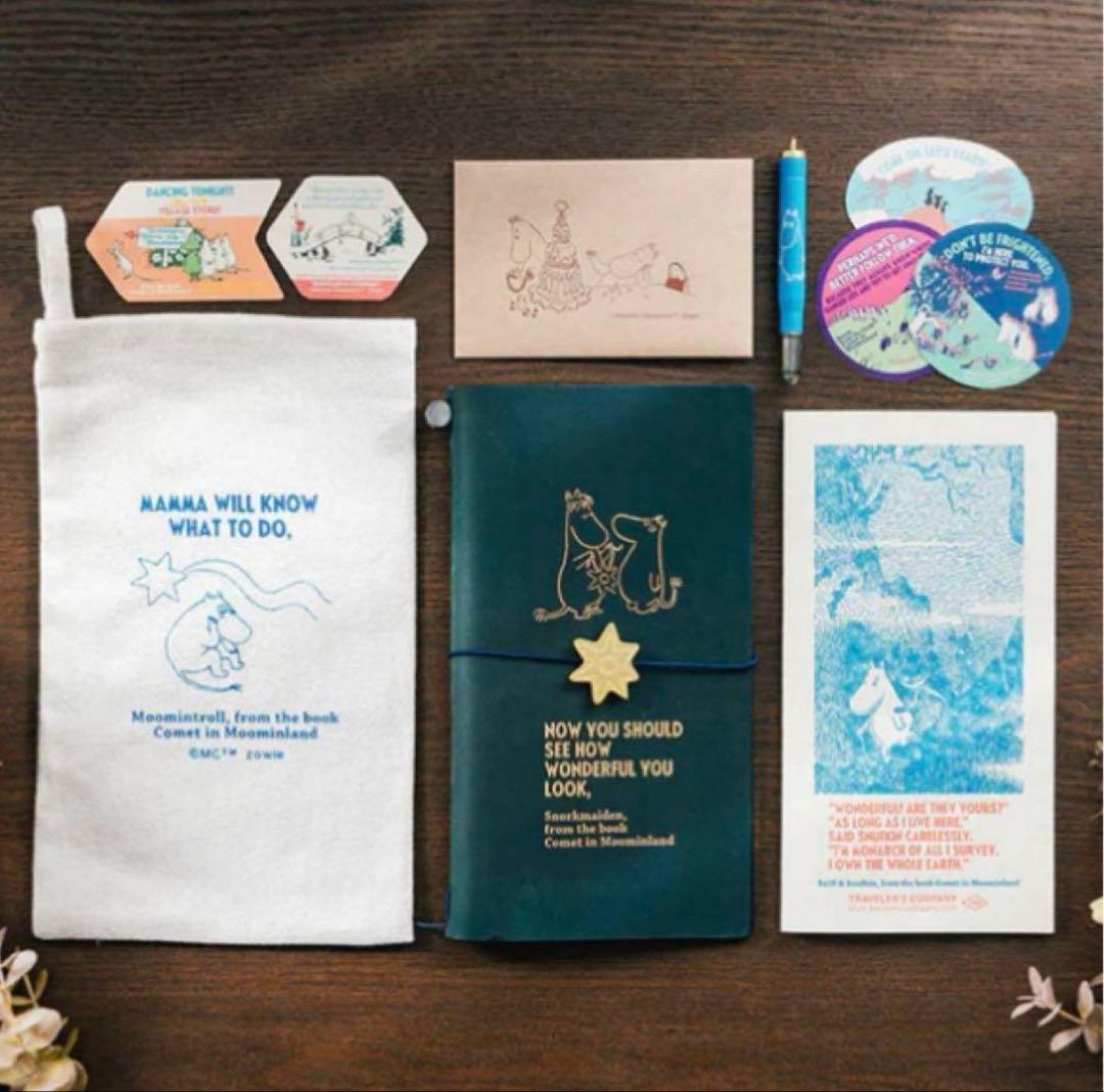 【新品未開封】トラベラーズノート　限定　ムーミン　彗星　トラベラーズファクトリー トラベラーズノート限定ムーミン谷の彗星が届いたーーー