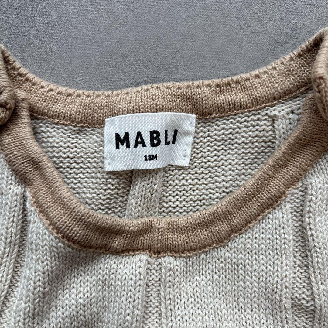 MABLI 編み模様ロンパース 18M - メルカリ