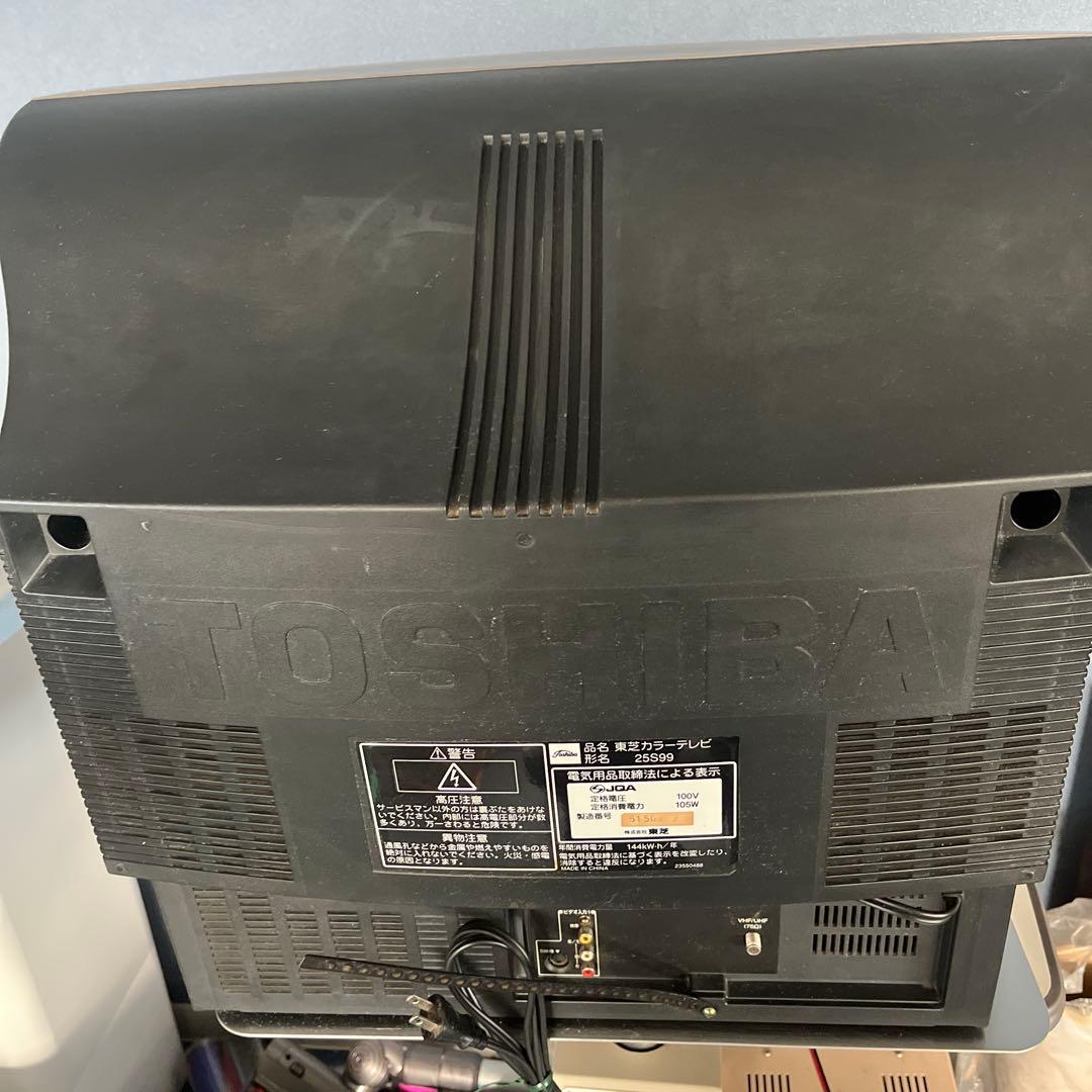 動作品】 東芝 ブラウン管テレビ 25インチ 25S99 リモコン付き - メルカリ