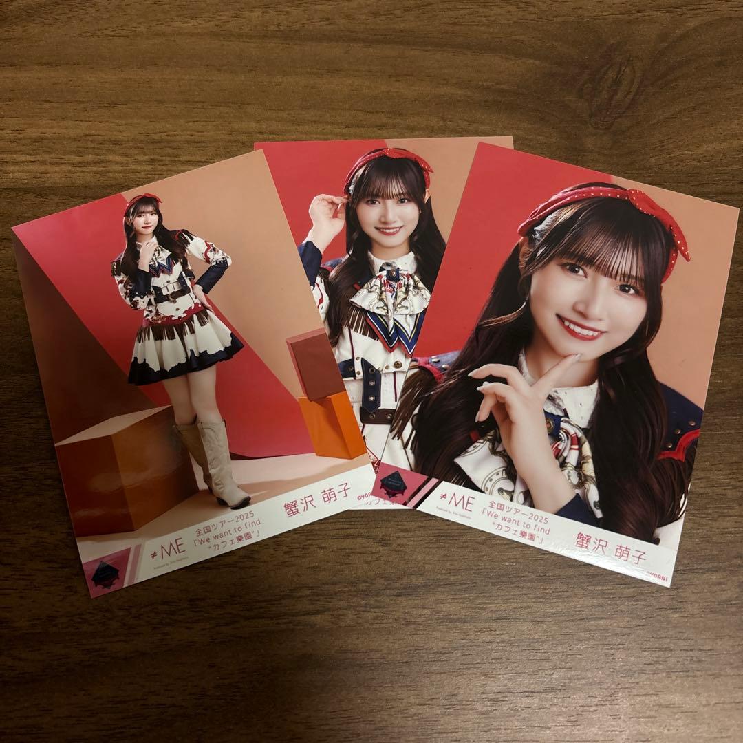 ≠ME ノイミー 蟹沢萌子 生写真 全国ツアー2025 ウエスタン衣装 コンプ
