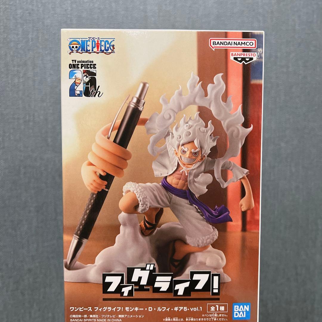 未開封 ワンピース フィグライフ ルフィ ギア5 ニカルフィ ペン立て