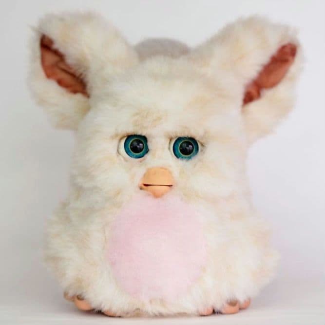 稼働品】キャラメルシロップ ブルー目 ドイツ語版 ファービー2 2005