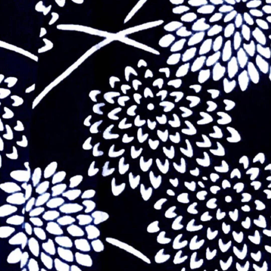 ご提案価格にてご案内です 浴衣 本染め 大菊 露芝 レトロモダン