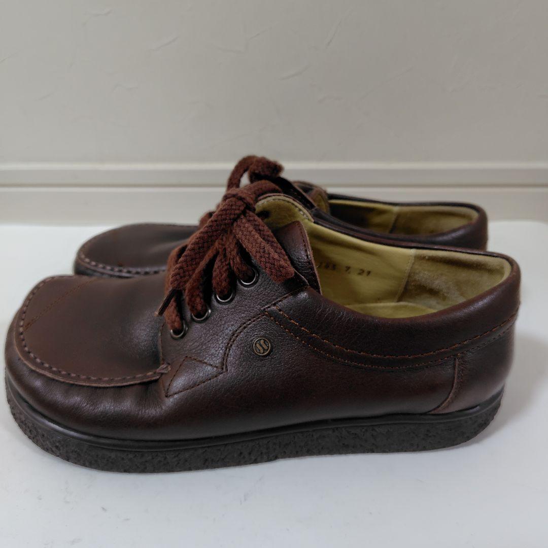 美品✨ヤコフォーム✨レザーコンフォートシューズ 338 ブラウン