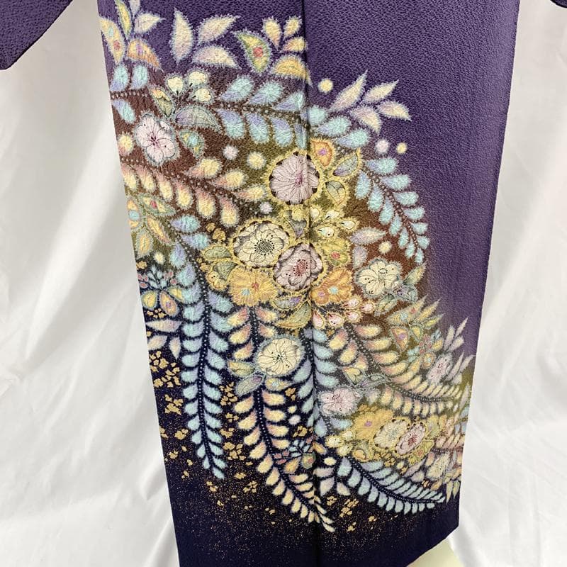 502mh52○翠山 着物&袋帯セット 付下げ訪問着 辻が花絞り きものやまと