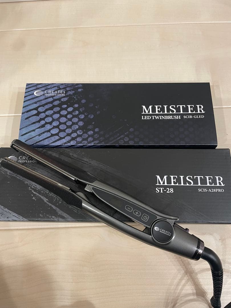 クレイツ MEISTER ストレートヘアアイロン ST-28＆ツインブラシ クレイツ マイスター ST-28｜ストレートアイロン | FIVE WEB STORE