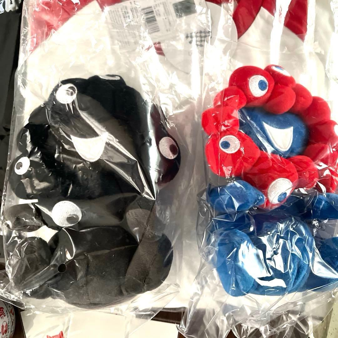 ミャクミャクお手玉風ぬいぐるみSノーマル・黒 大阪関西万博おたのしみ