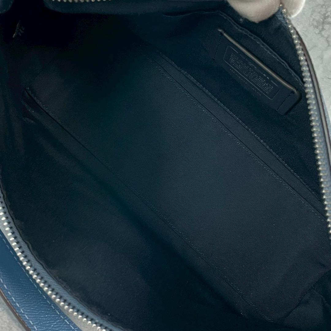 新品未使用/クララ】COACH コーチ ハンドバッグ CE584 ブルー - メルカリ